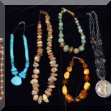 J05. Costume jewelry necklaces. 